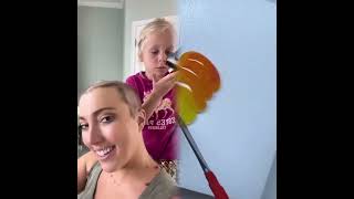 Buzzcut time! 👩🏻🦲 #hair #hairloss #wigs #alopecia #thinhair #buzzcut #nohair #wig #motherhood