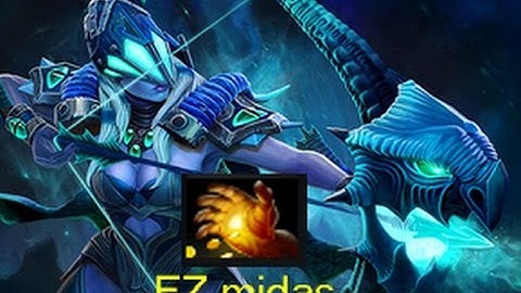 Drow Ranger Jungle ! 7 Mins midas (7.05)