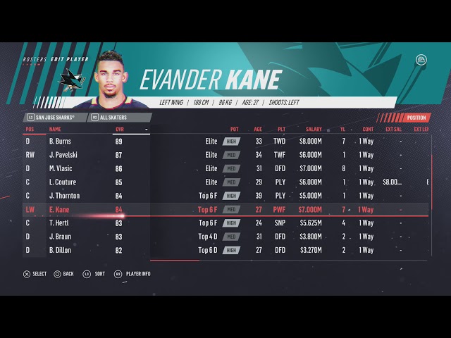 NHL 19: Team Ratings and Best Players