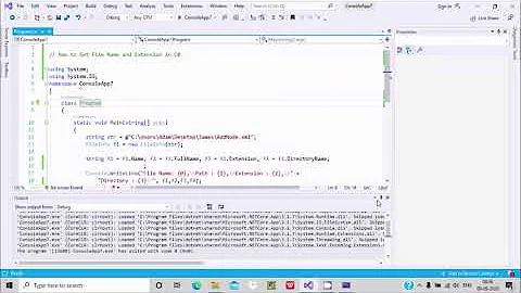 How To Get File Name and Extension in C#