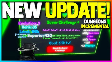 The NEW UPDATE in Roblox Dungeons Incremental 2...