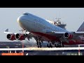 ✈️Rossiya's Boeing 747-400 takeoff from Moscow Sheremetyevo Airport | Plane spotting highlights