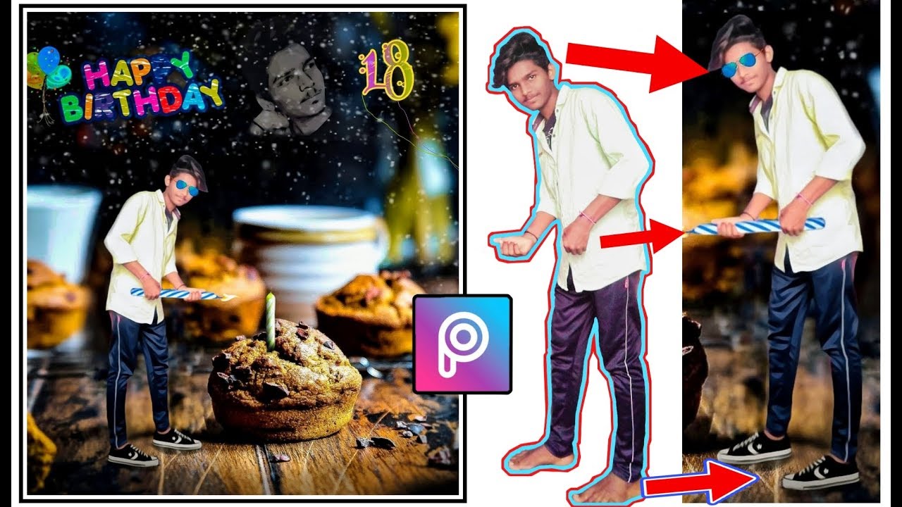 SE - Happy Birthday Photo Editing | New Concept | PicsArt Heavy Manipulation