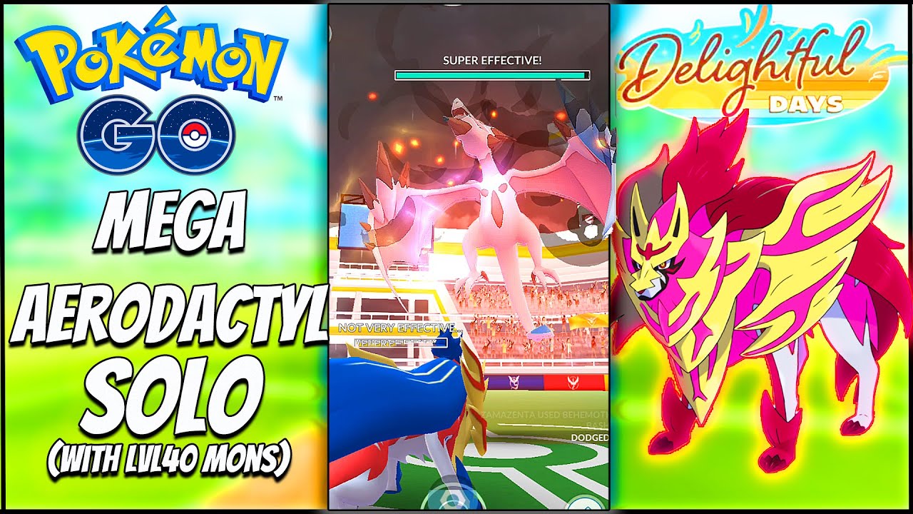 I soloed Mega Aerodactyl  so u don't have to(Lvl 40 mons only,NO WB,NO MB)||Pokemon go||
