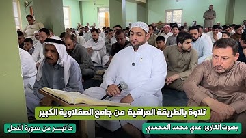 جزء من سورة النحل بصوت القارئ عدي المحمدي من رحاب جامع الصقلاوية الكبير 