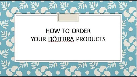doTERRA One Time Order vs. Loyalty Rewards Order