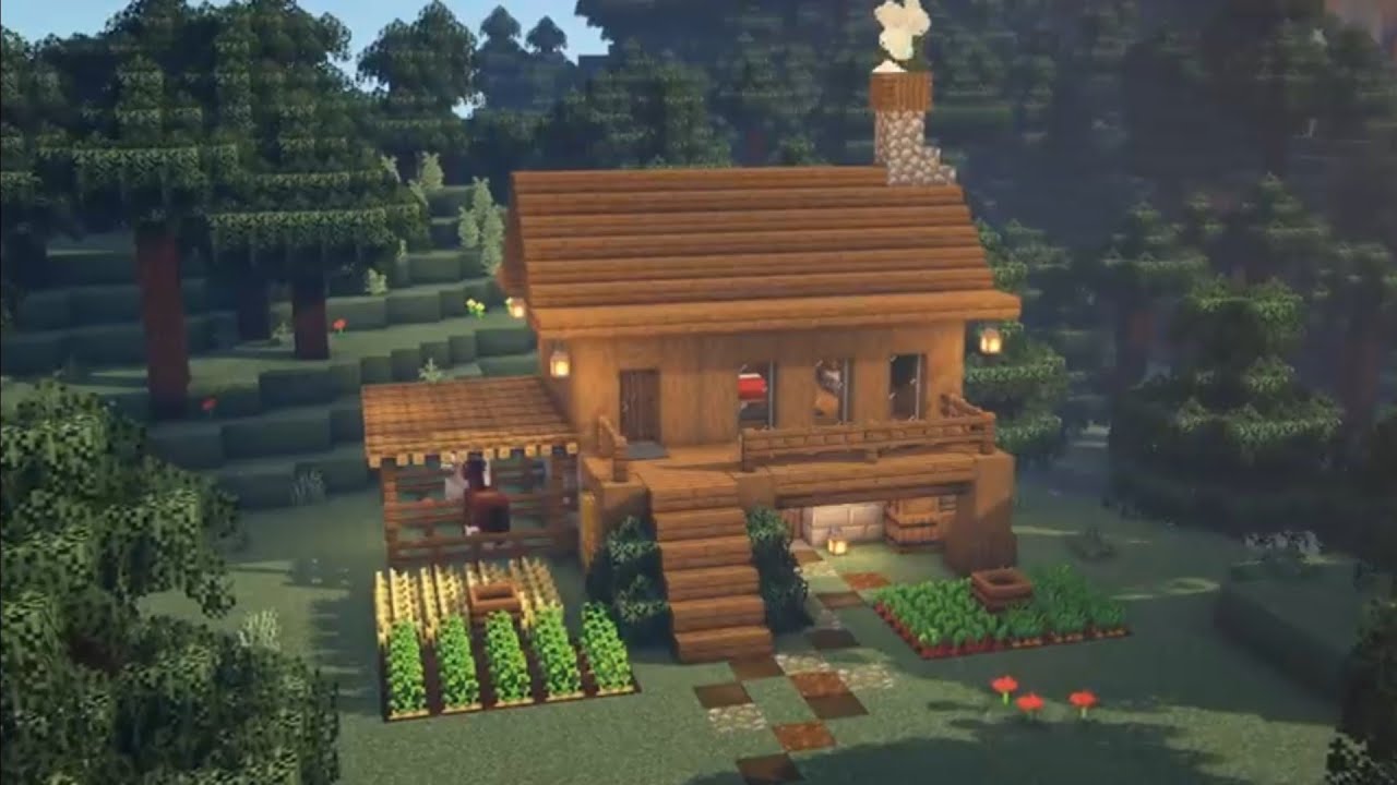MINECRAFT- WOODEN HOUSE PART-2 OFFICIAL TUTORIAL - YouTube