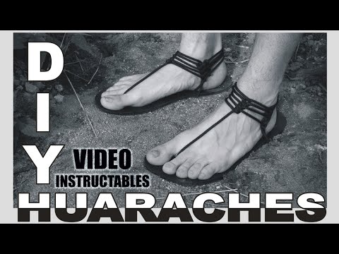 How to make barefoot sandals - HUARACHES