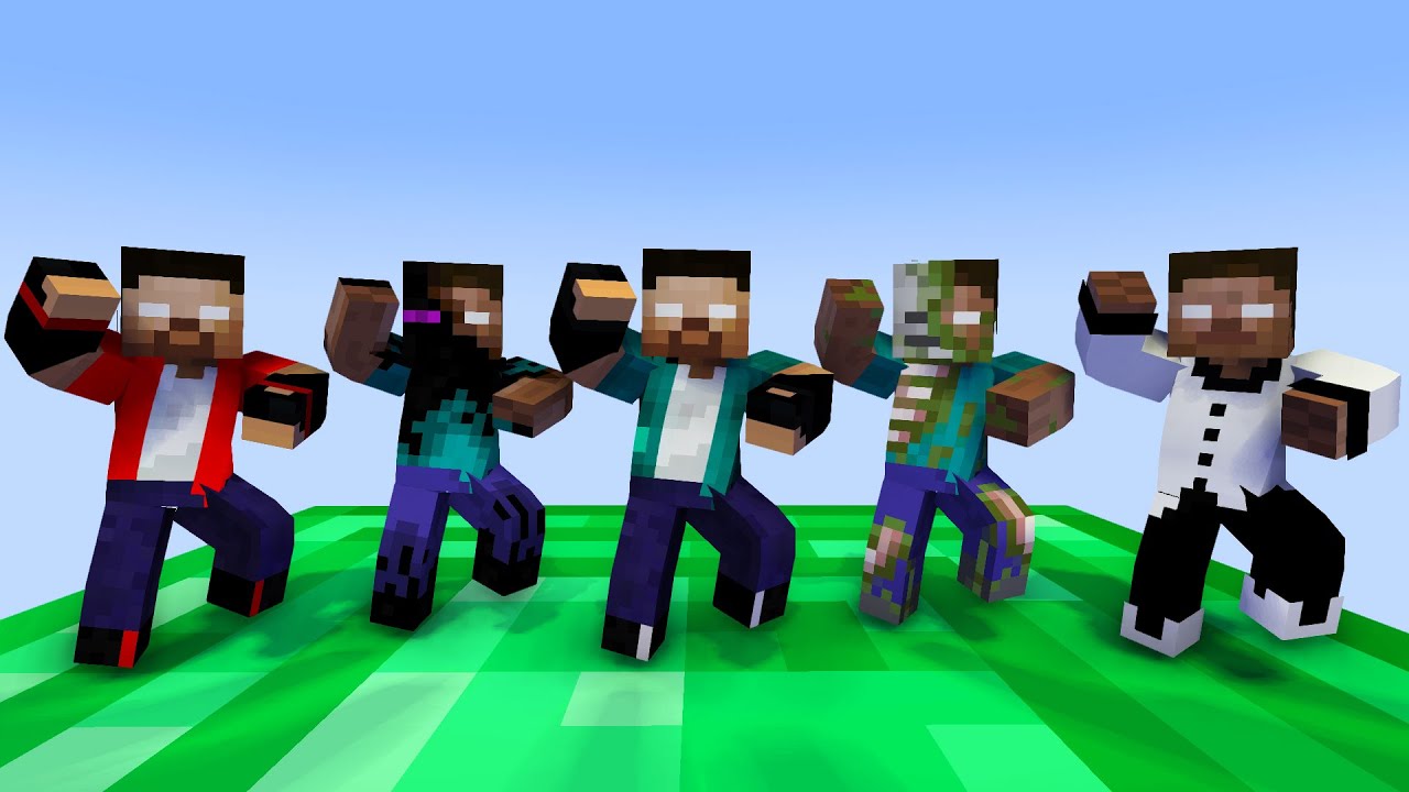 MONSTER SCHOOL : GANGNAM STYLE HEROBRINE BROTHERS - MINECRAFT ANIMATION ...