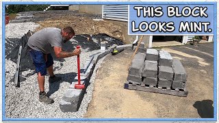 Building a Concrete Block Retaining Wall | (Nicolock)  'Kodah Wall'
