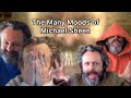 Michael Sheen displaying a fluctuation of moods in Staged