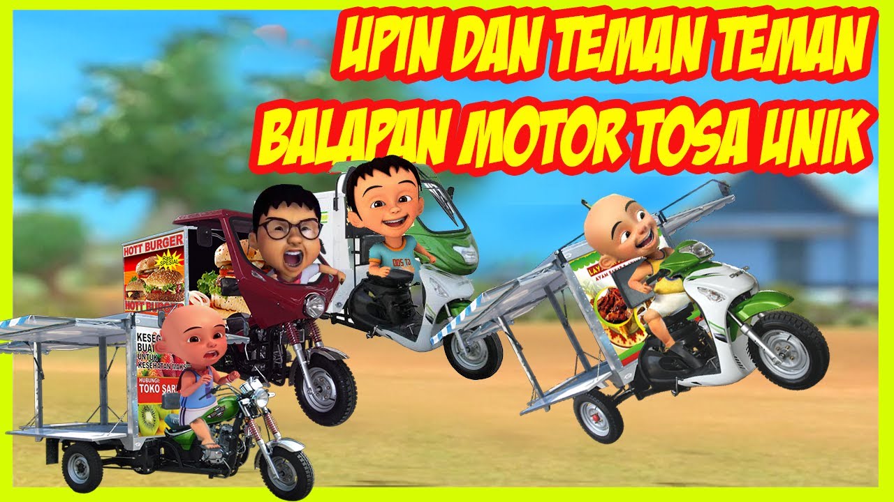 Upin Dan Teman tman Balapan  Motor  Tosa GTA LUCU  DYOM 