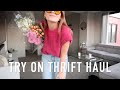 FALL/WINTER TRY ON THRIFT HAUL! (I found my dream sweater vest)