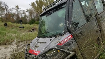Almost made it!! Polaris Ranger, tracks, stuck...