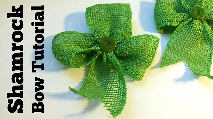 Dollar Store Crafts: Shamrock Bow Tutorial