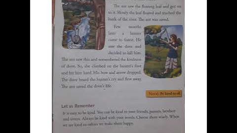 Ecps class 1 moral Science chapter 6 The ant and the dove part 2