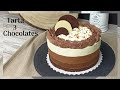 🍫 TARTA TRES CHOCOLATES 🍫 | Pastel tipo Mousse Sin Horno | No-Bake Triple Chocolate Mousse Cake