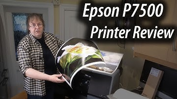 Epson P7500 printer review. [aka P7570] 24" 12 ink large format pigment ink printer.