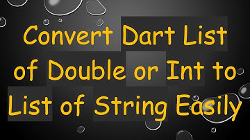 Convert Dart List of Double or Int to List of String Easily