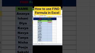 How to use Find Formula in Excel||Excel Short trick #excel #shorts