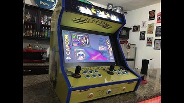 21” Pac-Man Bartop Arcade with HyperPie System, 16,000 games, consoles demo