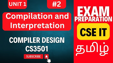Compilation and Interpretation in Compiler Design | CS3501 Unit 1 | Anna University Syllabus