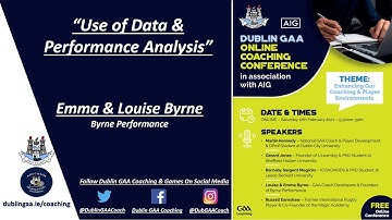 DGAA Online Coaching Conference - Use of Data and Performance Analysis with Emma & Louise Byrne