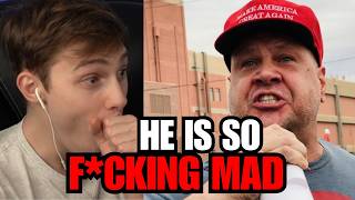 Trump fan MELTS DOWN when FACT CHECKED LIVE