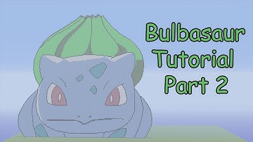 Minecraft Pixel Art Tutorial | Bulbasaur Part 2 (Pokemon)