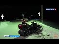 В Башкирии водитель снегохода врезался в припаркованный автомобиль
