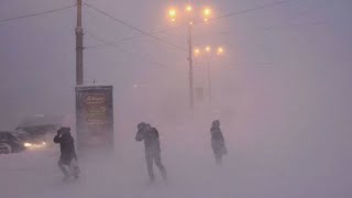 Freezing Era! The first snow storm hits Almaty, kazakhstan
