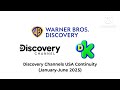 Discovery Channels (USA) Continuity (January-June 2025)