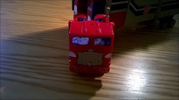 Transformers G1 SuperGod Masterforce Powermaster Optimus Prime Stop Motion Test 3