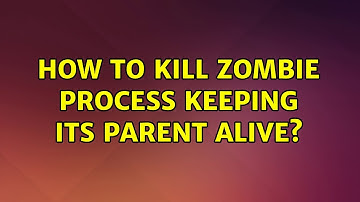 How to kill zombie process keeping its parent alive?