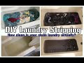 EASY DIY LAUNDRY STRIPPING HACK! / LAUNDRY DEEP CLEANING / DOES IT REALLY WORK?