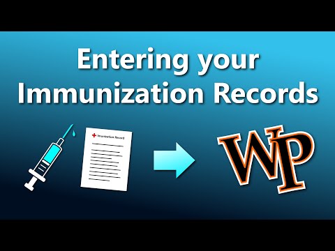 Entering Immunization Records