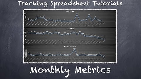 Tracking Spreadsheet 2.0 Tutorial - Monthly Metrics