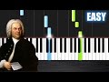 Bach - Minuet in G - EASY Piano Tutorial by PlutaX