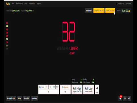 Bitcoin Gambling Rollin.io Dice
