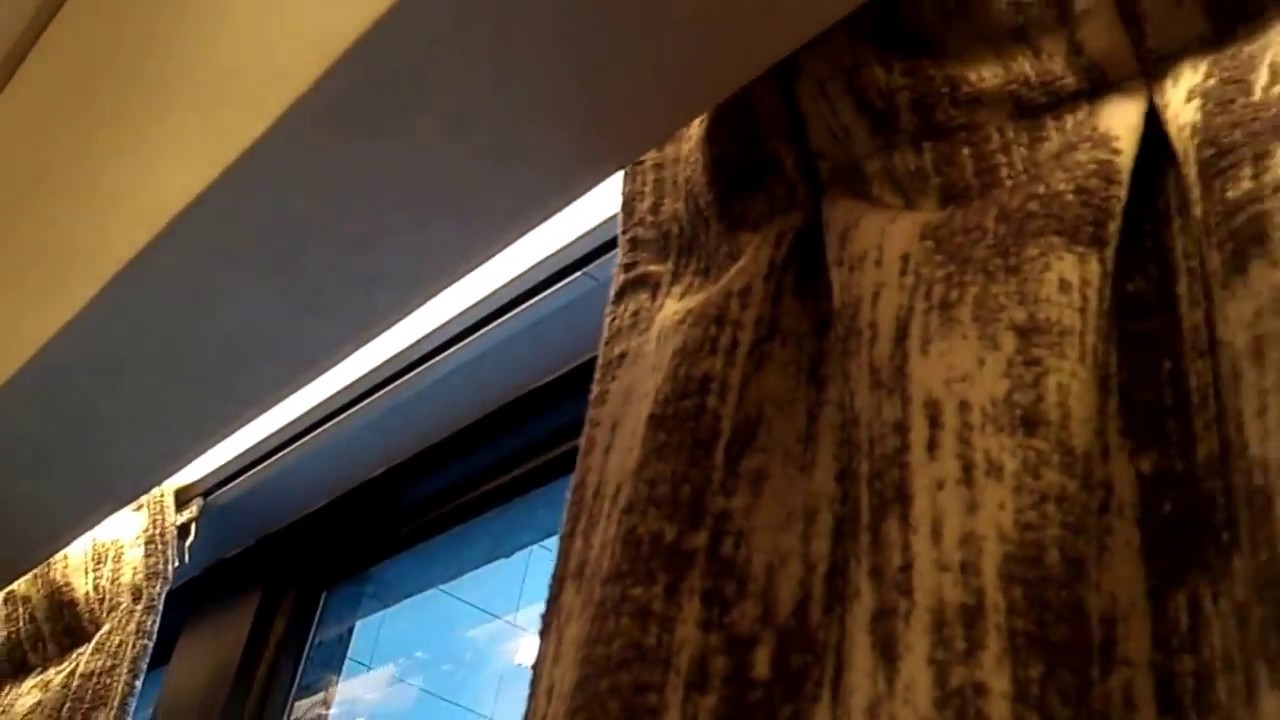 Somfy Glydea Motorized Curtain Track System Curved Right Angle