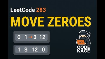 LeetCode 283 | Move Zeroes | Java Solution Explained Step-by-Step | HINDI