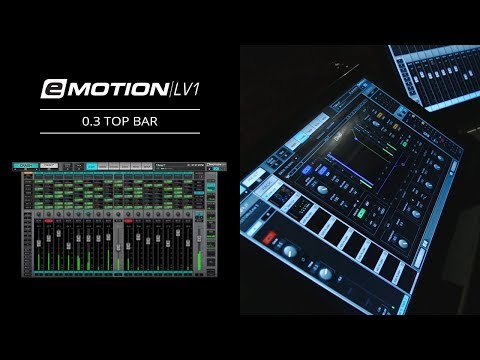 eMotion LV1 Tutorial 0.3: Intro – Top Bar