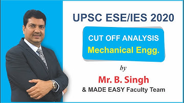 UPSC ESE/IES Prelims2020 Mechanical Engineering Solution-Analysis-Expected Cutoff -MADE EASY Faculty
