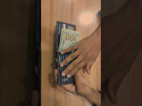 RFID Money Clip Wallet | Elastic Closure Vegan Leather With Credit Card Slots | Money Clip Wallet