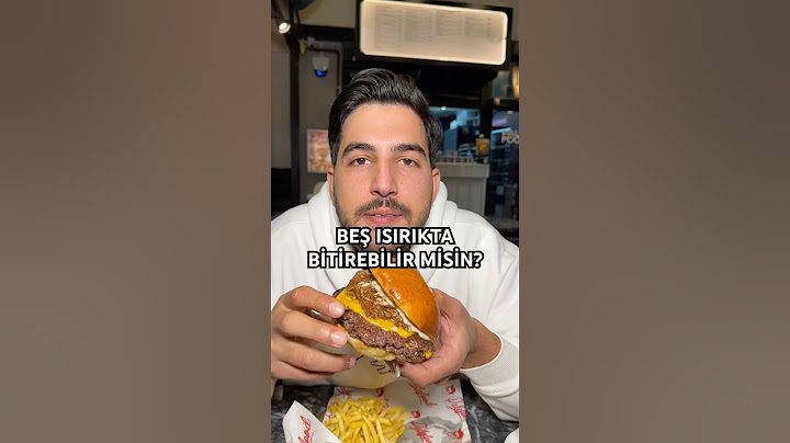 5 ısırıkta dev burgeri bitirdim