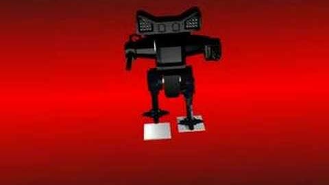 Mech made in Blender