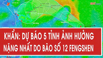 Khẩn: Dự báo 5 tỉnh ảnh hưởng nặng nhất do bão số 12 Fengshen