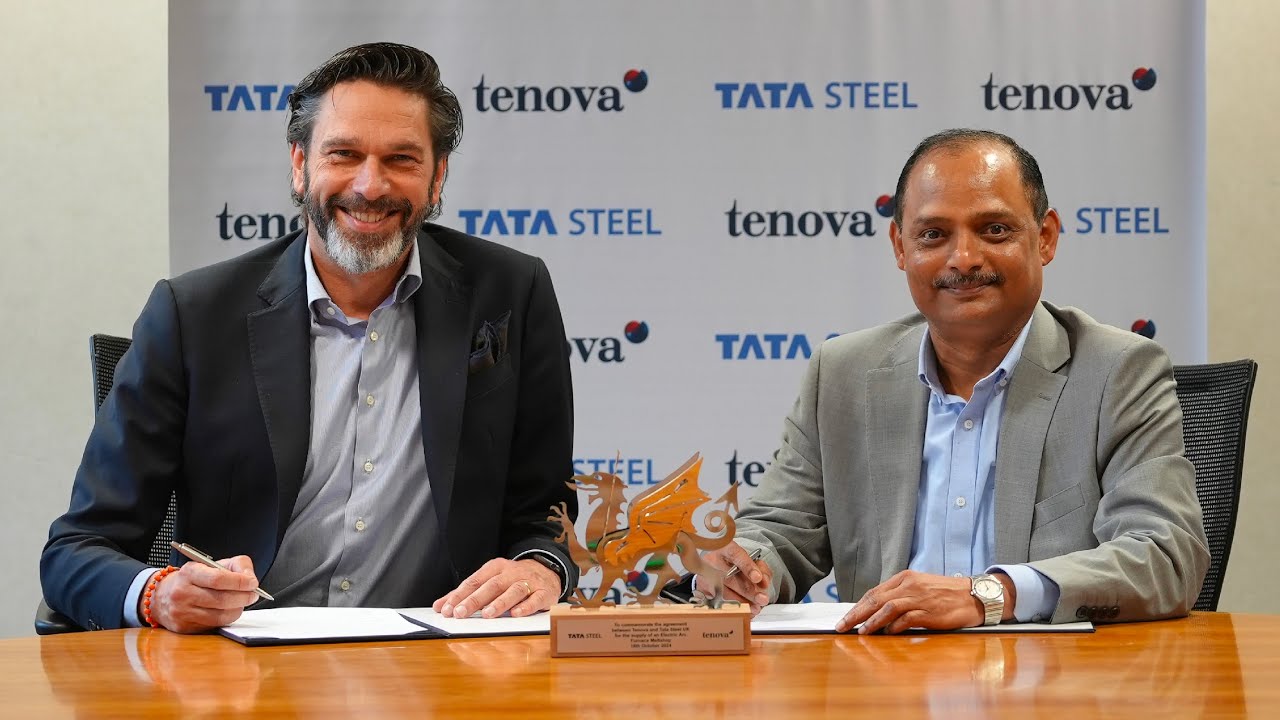 Tata Steel signs contract for green steelmaking technology - YouTube