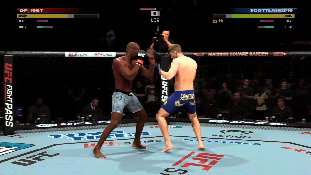 EA SPORTS UFC 5 Strickland clean spinning backfist KO
