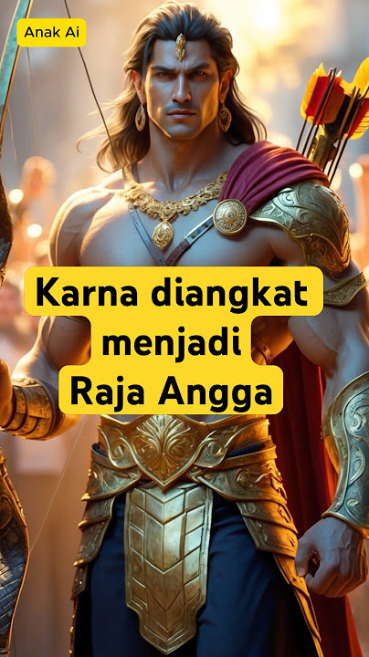 Mahabarata : Ketika karna diangkat menjadi Raja Angga #mahabarata #karna #arjuna #shortyoutube